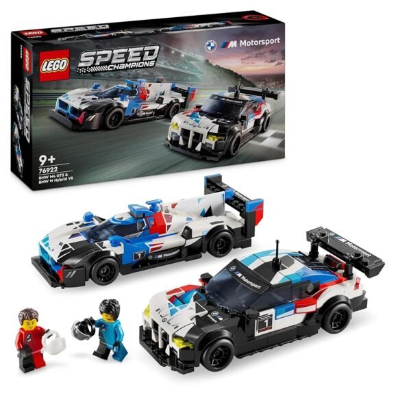 LEGO Speed Champions Voitures de Course BMW M4 GT3 et BMW M Hybrid V8, Véhicules Jouet pour Enfants, 2 Modèles à Construire, 2 Figurines de Pilotes, Idée Cadeau pour Garçons et...