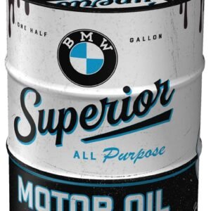 Nostalgic-Art Tirelire rétro, 600 ML, Official License Product (OLP), BMW – Superior Motor Oil – Idée de Cadeau pour Fans de BMW, boîte à Billets en métal, Tire-Lire en Fer-Blanc