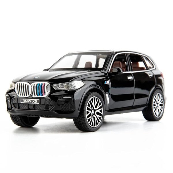 TGRCM-CZ 1/32 Compatible avec BMW X5 SUV Model Car Toy, en alliage moulé sous pression, modèle de voiture avec lumière et son, véhicules pour enfants, noir