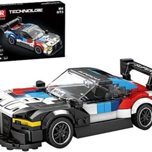 Tirff Technik Super Voiture de Sport, 385 Pièces Modèle de Voiture à Collectionner pour BMW M4 GT3, MOC Voiture de Sport Jeu de Construction, Bloc de Voiture Compatible avec Lgo...