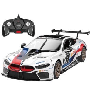 TURBO CHALLENGE - BMW M8 GTE - RC Prestige - 095621 - Voiture Télécommandée - Blanc - 1/18 - Plastique - Jouet Enfant - Cadeaux - Anniversaire - Licence Officielle - À Partir de...